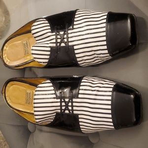 Timothy Hitsman Vintage Pinstriped Mules